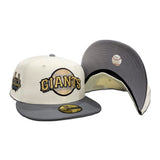 Off White San Francisco Giants Light Gray Visor Gray Bottom Tell It Goodbye Side Patch New Era 59Fifty Fitted