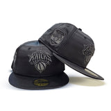 Black Satin New York Knicks Gray Bottom 1946 Side Patch New Era 59Fifty Fitted