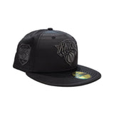 Black Satin New York Knicks Gray Bottom 1946 Side Patch New Era 59Fifty Fitted