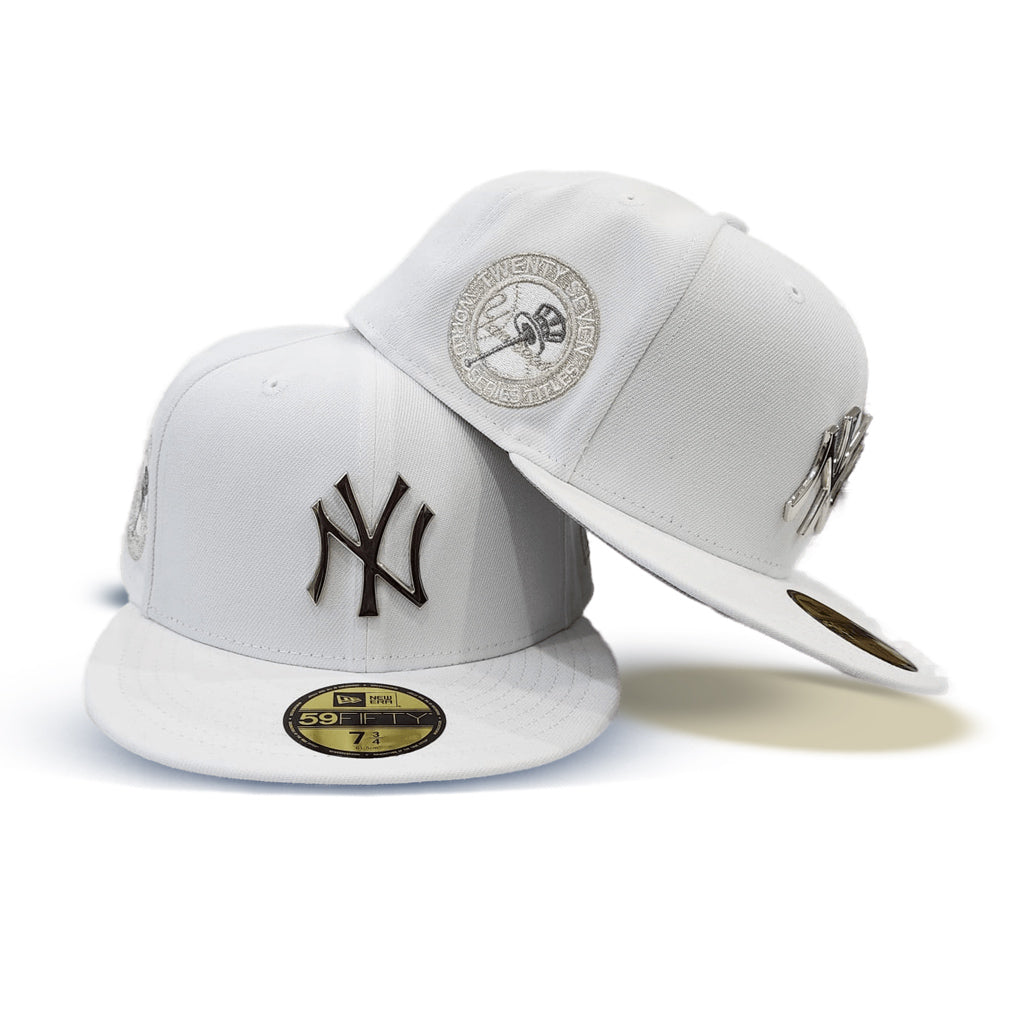 New era T-shirt Metallic New York Yankees White