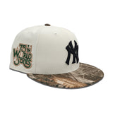 Off White New York Yankees Real Tree Visor Gray Bottom 76th World Series Side Patch New Era 59Fifty Fitted