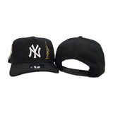 Black New York Yankees Statue of Liberty Curved Brim Gray Bottom 2000 World Series Side Patch New Era 9Fifty A-Frame Snapback