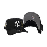 Black New York Yankees Statue of Liberty Curved Brim Gray Bottom 2000 World Series Side Patch New Era 9Fifty A-Frame Snapback