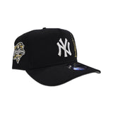 Black New York Yankees Statue of Liberty Curved Brim Gray Bottom 2000 World Series Side Patch New Era 9Fifty A-Frame Snapback