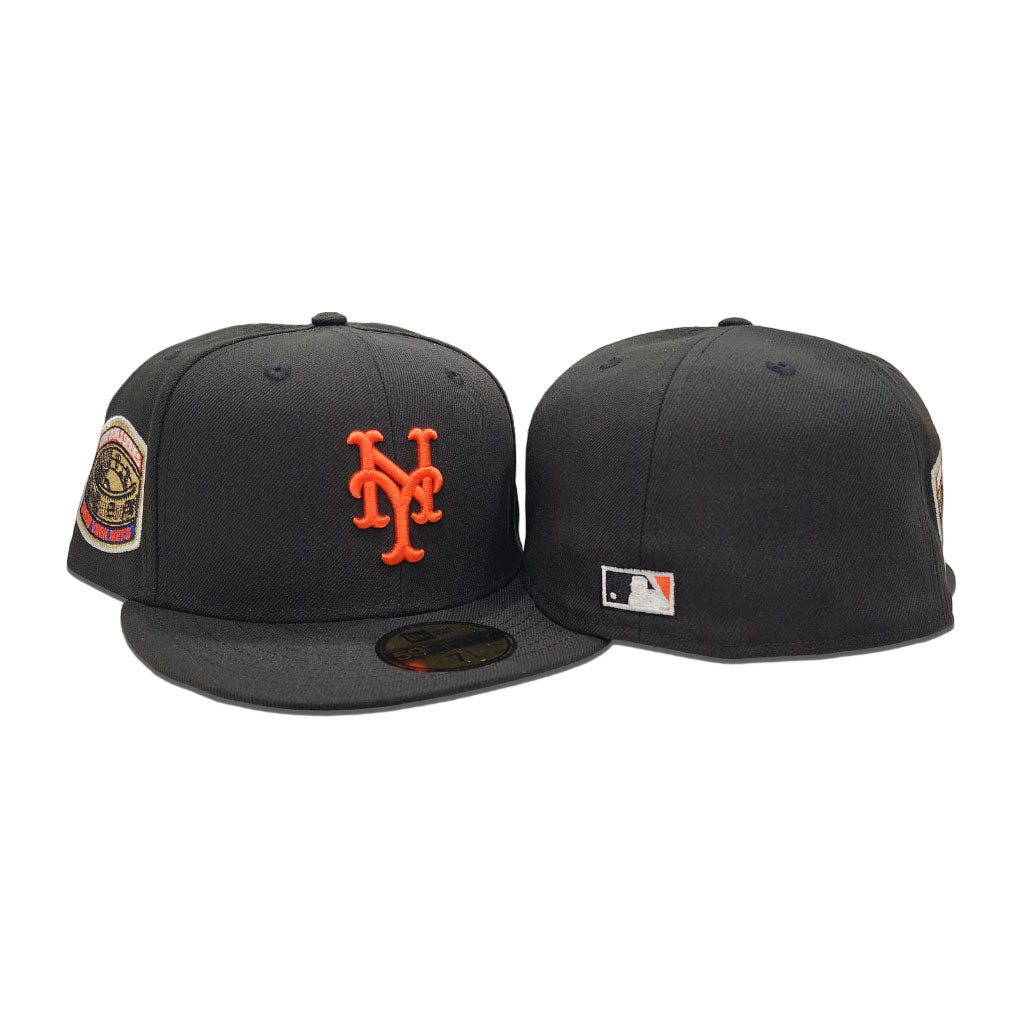 Black New York Mets Gray Bottom 1969 World Series Side Patch New Era 59Fifty Fitted