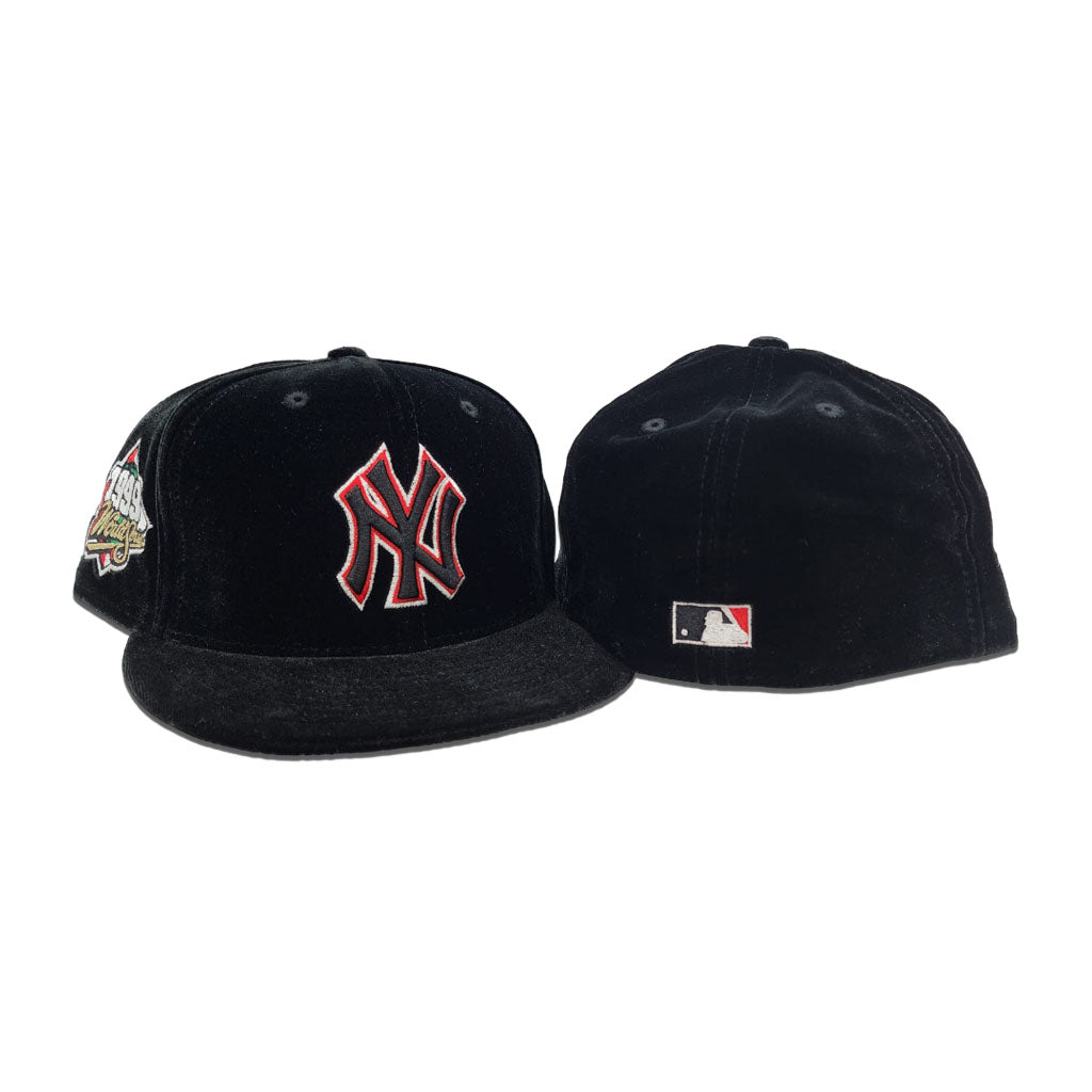Black Velvet New York Yankees Grey Bottom 1999 World Series Side Patch New Era 59Fifty Fitted