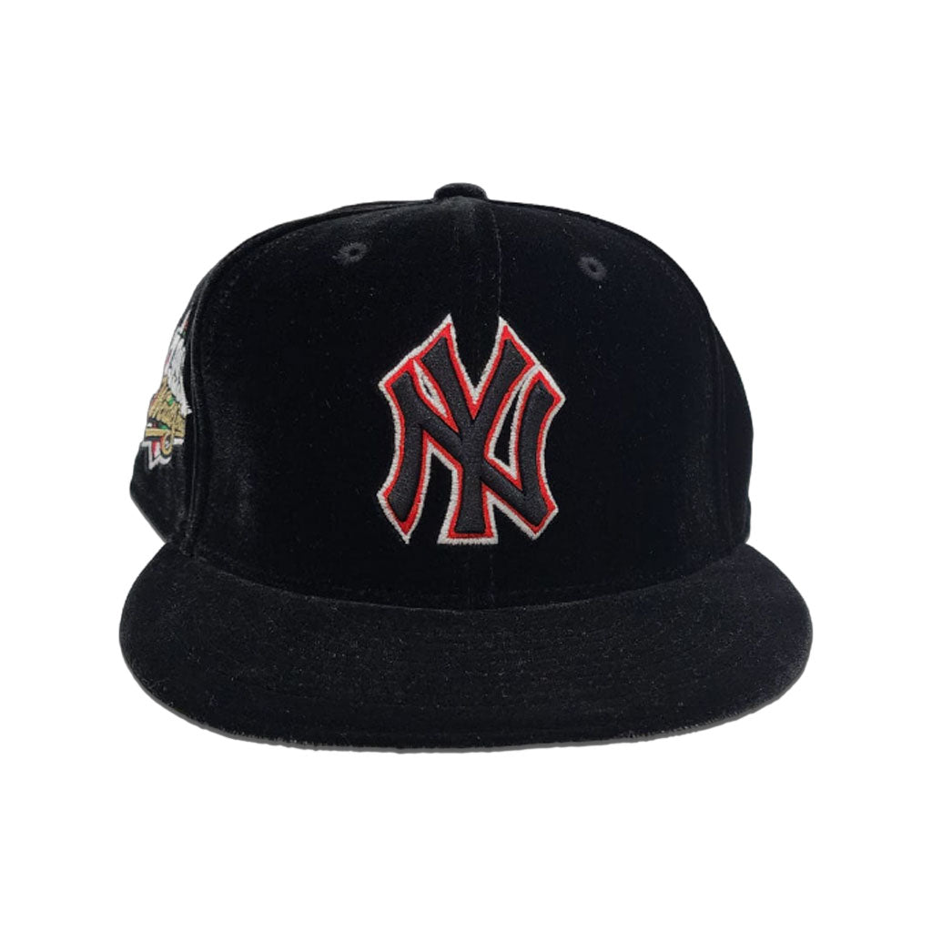 Black Velvet New York Yankees Grey Bottom 1999 World Series Side Patch New Era 59Fifty Fitted