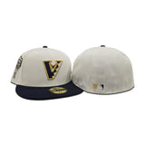 Off White Upside Down Arizona Diamondbacks Navy Blue Visor Gray Bottom 1998 Inaugural Season Side Patch New Era 59Fifty Fitted