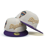 Off White Blue Arizona Diamondbacks Purple Visor Gray Bottom 1998 Inaugural Season New Era 59Fifty Fitted