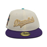 Off White Blue Arizona Diamondbacks Purple Visor Gray Bottom 1998 Inaugural Season New Era 59Fifty Fitted