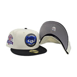 Off White Chicago Cubs Back Visor Gray Bottom 1990 All Star Game Side Patch New Era 59Fifty Fitted