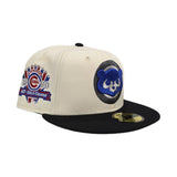 Off White Chicago Cubs Back Visor Gray Bottom 1990 All Star Game Side Patch New Era 59Fifty Fitted