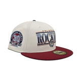 Off White Colorado Rockies Brick Red Visor Gray Bottom 30th Anniversary Side Patch New Era 59Fifty Fitted