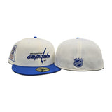 Off White Glow In The Dark Washington Capitals Royal Blue Visor Gray Bottom 1982 All Star Game Side Patch New Era 59Fifty Fitted