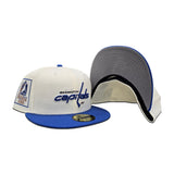 Off White Glow In The Dark Washington Capitals Royal Blue Visor Gray Bottom 1982 All Star Game Side Patch New Era 59Fifty Fitted