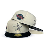 Off White Houston Astros Black Visor Gray Bottom 2005 World Series Side Patch New Era 59Fifty Fitted