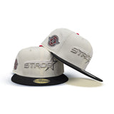 Off White Houston Astros Black Visor Fitted