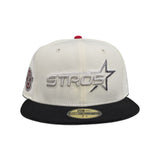 Off White Houston Astros Black Visor Fitted