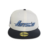 Off White Houston Astros Dark Gray Visor Gray Bottom 45th Anniversary Side Patch New Era 59Fifty Fitted