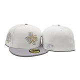 Off White Houston Astros Gray Visor Green Bottom 45th Anniversary Side Patch New Era 59Fifty Fitted