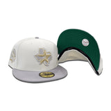 Off White Houston Astros Gray Visor Green Bottom 45th Anniversary Side Patch New Era 59Fifty Fitted