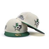 Off White Dallas Stars Kelly Green Visor Gray Bottom 2007 All Star Game Side Patch New Era 59Fifty Fitted