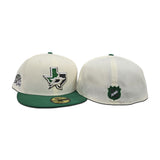 Off White Dallas Stars Kelly Green Visor Gray Bottom 2007 All Star Game Side Patch New Era 59Fifty Fitted