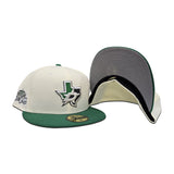 Off White Dallas Stars Kelly Green Visor Gray Bottom 2007 All Star Game Side Patch New Era 59Fifty Fitted