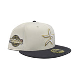 Off White Houston Astros Dark Gray Visor Pink Bottom 2005 World Series Side Patch New Era 59Fifty Fitted