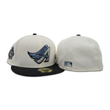 Off White Los Angeles Angels Black Visor Gray Bottom 40th Season Side Patch New Era 59Fifty Fitted