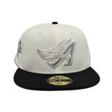 Off White Glow in The Dark Los Angeles Angels Black Visor Gray Bottom 2010 All Star Game Side Patch New Era 59Fifty Fitted