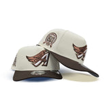 Off White Los Angeles Angels Brown Curved Brim Gray Bottom 50th Anniversary New Era 9Fifty A-Frame Snapback