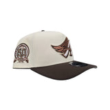 Off White Los Angeles Angels Brown Curved Brim Gray Bottom 50th Anniversary New Era 9Fifty A-Frame Snapback