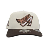 Off White Los Angeles Angels Brown Curved Brim Gray Bottom 50th Anniversary New Era 9Fifty A-Frame Snapback