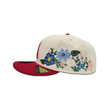 Off White Los Angeles Angels Floral Red Visor Green Bottom New Era 59Fifty Fitted