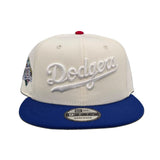 Off White Los Angeles Dodgers Script Royal Blue Visor Gray Bottom VIVA Los Dodgers New Era 9Fifty Snapback