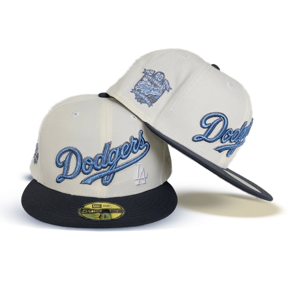Off White Los Angeles Dodgers Dark Gray Visor Gray Bottom 40th