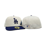 Off White Los Angeles Dodgers Floral Royal Blue Visor Green Bottom New Era 59Fifty Fitted