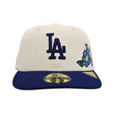 Off White Los Angeles Dodgers Floral Royal Blue Visor Green Bottom New Era 59Fifty Fitted