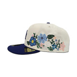 Off White Los Angeles Dodgers Floral Royal Blue Visor Green Bottom New Era 59Fifty Fitted