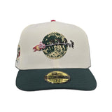 Off White Christmas Vacation Santa Dark Green Visor Gray Bottom Custom New Era 59FIFTY Fitted