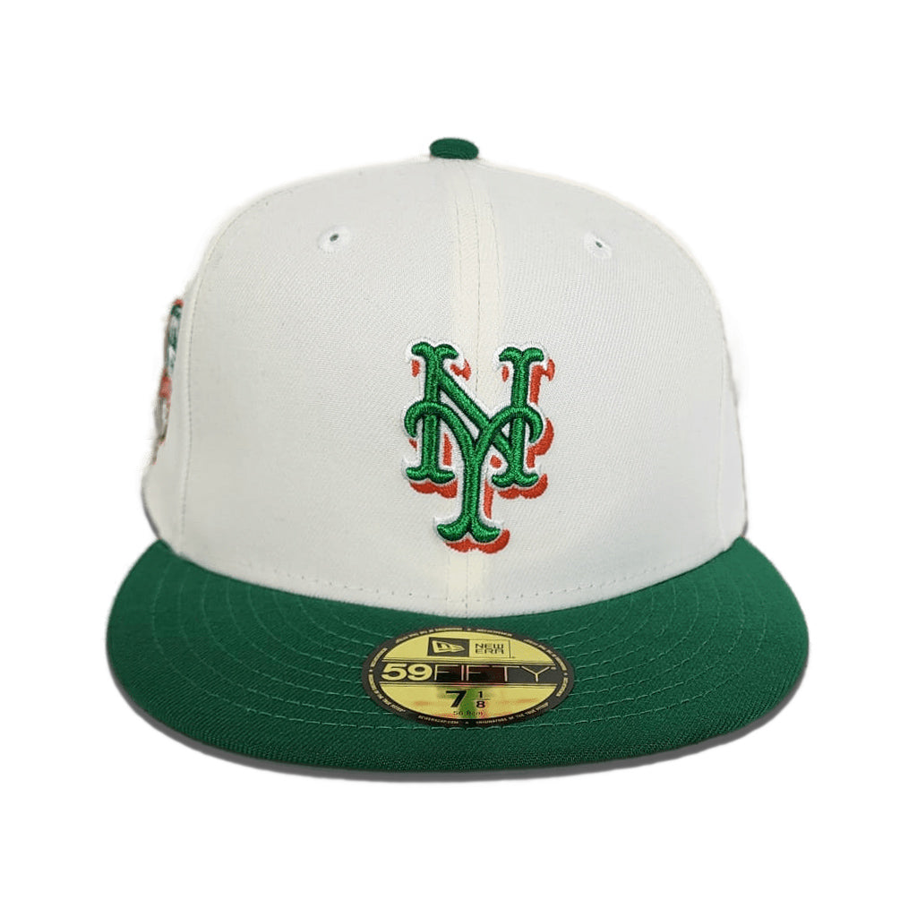 New Era New York Mets 59FIFTY Fitted Hat (White/Green) 7 5/8