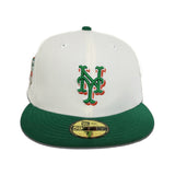 Off White New York Mets Kelly Green Visor Orange Bottom 50th Anniversary Side Patch New Era 59Fifty Fitted