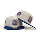 Off White New York Rangers Royal Blue Visor Green Bottom 1994 All Star Game Madison Square Garden Side Patch New Era 59Fifty Fitted