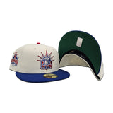 Off White New York Rangers Royal Blue Visor Green Bottom 1994 All Star Game Madison Square Garden Side Patch New Era 59Fifty Fitted