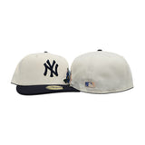 Off White New York Yankees Floral Navy Blue Visor Green Bottom New Era 59Fifty Fitted