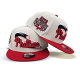 Off White Philadelphia Phillies Red Visor Gray Bottom 1996 All Star Game Side Patch New Era 9Fifty Snapback