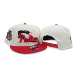 Off White Philadelphia Phillies Red Visor Gray Bottom 1996 All Star Game Side Patch New Era 9Fifty Snapback