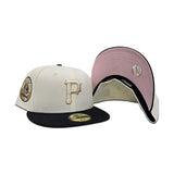 Off White Pittsburgh Pirates Black Visor Pink Bottom 74th All Star Game Side Patch New Era 59Fifty Fitted