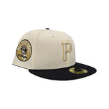 Off White Pittsburgh Pirates Black Visor Pink Bottom 74th All Star Game Side Patch New Era 59Fifty Fitted